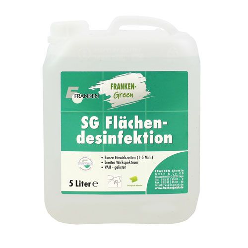 FRANKEN Green SG Flächendesinfektion, 5 Liter