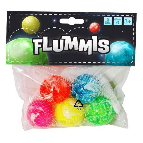 Flummis 5er-Set, farbig sortiert