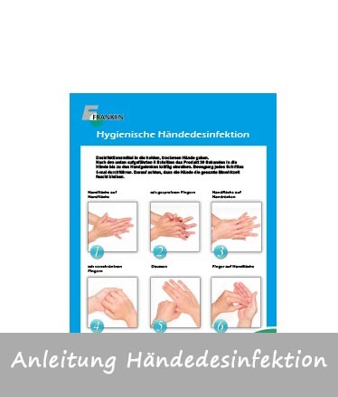 Anleitung Händedesinfektion