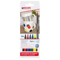 Porzellan-Pinselstifte family colors, 6er-Set