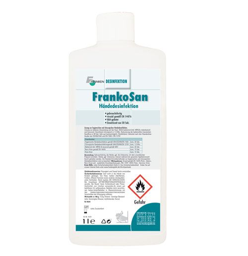 FrankoSan Händedesinfektionsmittel, 1000 ml
